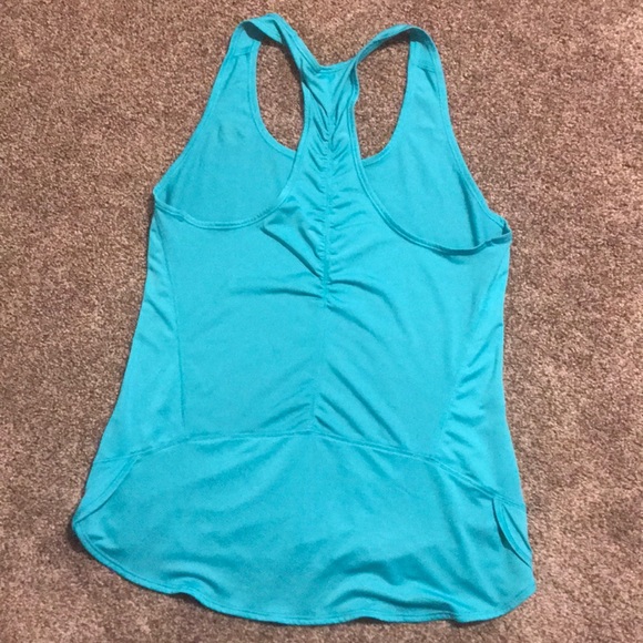 New Balance Teal Ruched Racer Back Tank - Picture 3 of 3